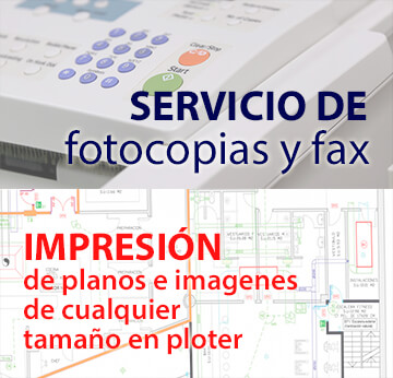 Servicio de fotocopias y fax